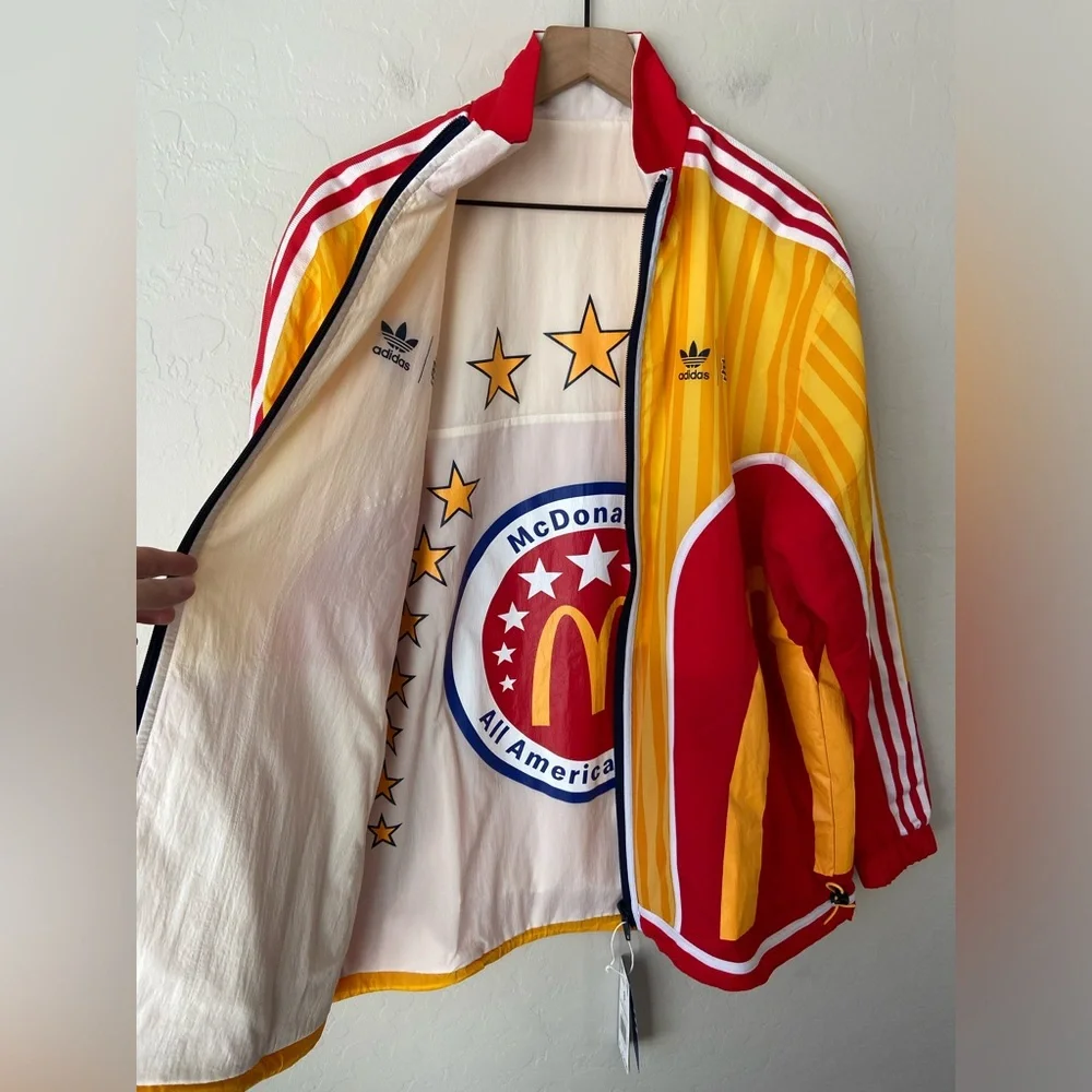 Adidas x Eric Emanuel McDonalds Basketball Warm-Up Jacket reversible NWT small - Picture 10 of 12